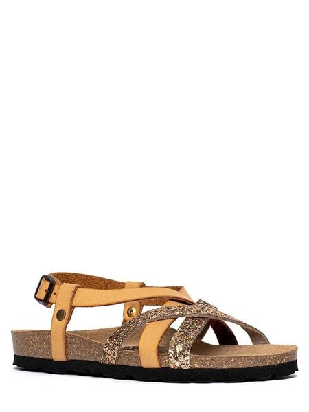 Sunbay Sandały "Primrose" w kolorze karmelowym rozmiar: 36. Brązowe sandały Sunbay, bez wzorów, klasyczne, z otwartym noskiem, bez obcasa, bez zapięcia. Za 179.95 zł.