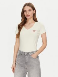 Guess T-Shirt W2YI45 J1314 Żółty Slim Fit. Żółte t-shirty Guess, m, z aplikacjami, z bawełny, bez kołnierzyka, bez ramiączek. Za 79.99 zł.