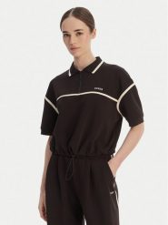 Guess Polo V6GP01 K2945 Brązowy Oversize. Brązowe koszulki polo Guess, xs, z aplikacjami, z syntetyku, bez kołnierzyka, bez ramiączek. Za 324.99 zł.