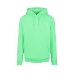 Gruba bluza z kapturem Build Your Brand. Niebieskie bluzy BUILD YOUR BRAND, s, bez wzorów, z bawełny, z kapturem. Za 184.50 zł.