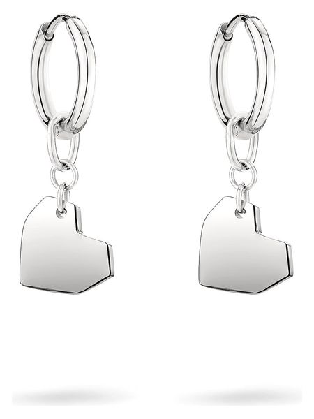 Liebeskind Kolczyki-kreole w kolorze srebrnym rozmiar: onesize. Szare kolczyki Liebeskind, srebrne. Za 113.99 zł.