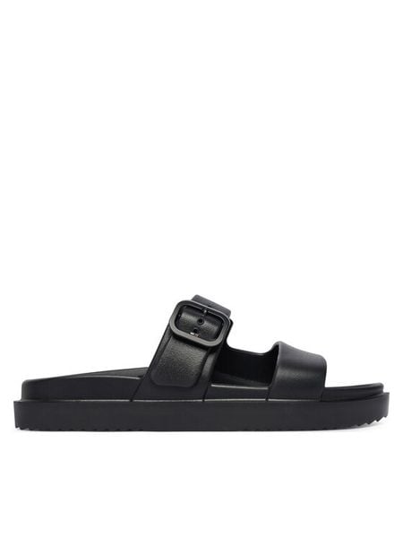 Tommy Hilfiger Klapki FW0FW08953 Czarny. Czarne klapki TOMMY HILFIGER, bez wzorów, z syntetyku, bez obcasa. Za 209.99 zł.