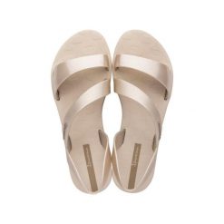 Sandały plażowe damskie Ipanema Vibe Sandal FEM. Brązowe sandały Ipanema, bez wzorów, z gumy, bez obcasa, bez zapięcia. Za 89.99 zł.