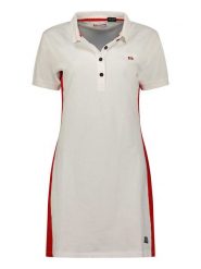 Canadian Peak Sukienka polo "Kolivieak" w kolorze białym rozmiar: XXL. Białe sukienki Canadian Peak, xxl, bez wzorów, z bawełny, bez kołnierzyka, bez ramiączek, midi. Za 66.00 zł.