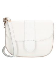 Charm Skórzana torebka w kolorze białym - 21 x 16 x 6 cm rozmiar: onesize. Białe torby na ramię Charm, bez wzorów, z materiału, na ramię, bez dodatków. Za 130.99 zł.