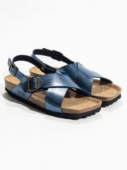 BAYTON Sandały "Cantabrie" w kolorze niebieskim rozmiar: 39. Niebieskie sandały Bayton, bez wzorów, klasyczne, z otwartym noskiem, bez obcasa, bez zapięcia. Za 159.95 zł.