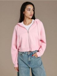 Rozpinana bluza z kapturem - Inny. Bluzy sportowe Sinsay, l, bez wzorów, z kapturem. Za 45.99 zł.