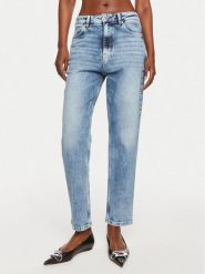 Hugo Jeansy 50519919 Niebieski Mom Fit. Niebieskie jeansy Hugo, bez wzorów. Za 649.99 zł.