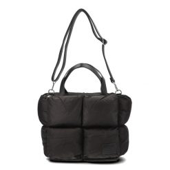 Czarna Torebka Big Star Stylowa Puchowa Shopperka Damska. Czarne shopper Big Star, bez wzorów, z puchu, eleganckie, na ramię, pikowane, bez dodatków. Za 179.99 zł.
