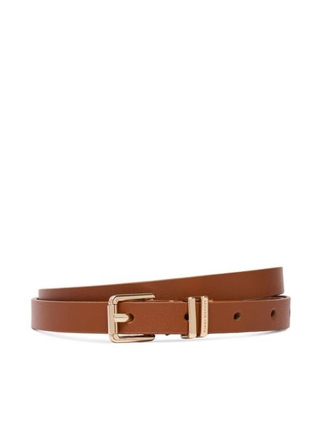 Tommy Hilfiger Pasek Th Square 1.5 AW0AW18693 Brązowy. Brązowe paski TOMMY HILFIGER, bez wzorów, ze skóry. Za 189.99 zł.