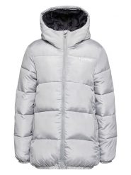Hummel Płaszcz pikowany "LGC Nicola" w kolorze szarym rozmiar: M. Szare płaszcze Hummel, m, bez wzorów, bez kaptura. Za 214.70 zł.
