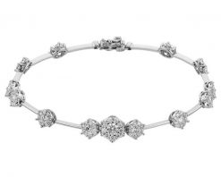 Bransoletka z białego złota z brylantami - 18 cm - 1,75 ct - próba 585. Białe bransoletki Apart, z brylantem, złote. Za 22,590.00 zł.