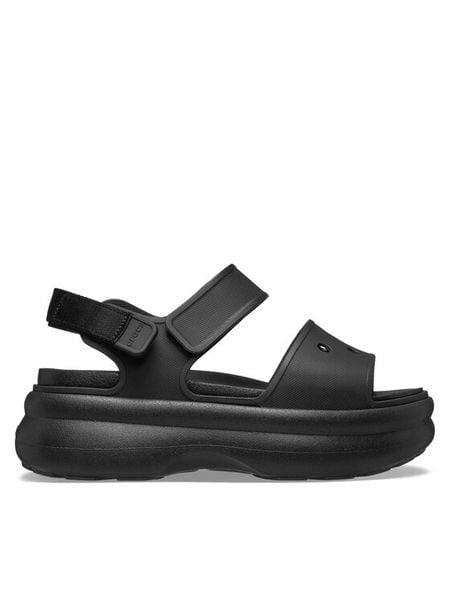 Crocs Sandały Soho Y Strap Sandal 211755 Czarny. Czarne sandały Crocs, bez wzorów, z tworzywa sztucznego, bez obcasa, na płaskiej podeszwie, bez zapięcia. Za 219.99 zł.