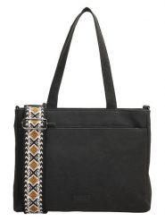 Beagles Torebka "Malaga" w kolorze czarnym - 31 x 24,5 x 10 cm rozmiar: onesize. Czarne torby na ramię Beagles, bez wzorów, z materiału, na ramię, małe, bez dodatków. Za 98.95 zł.