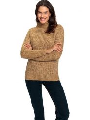 WITT WEIDEN Sweter w kolorze jasnobrązowym rozmiar: 52. Brązowe swetry WITT WEIDEN, bez wzorów, ze splotem, bez ramiączek. Za 74.63 zł.