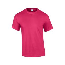 Ultra Bawełniana Koszulka Unisex Dla Dorosłych. Czerwone bluzki GILDAN, xl, bez wzorów, z bawełny, sportowe, bez kołnierzyka, bez ramiączek. Za 34.99 zł.
