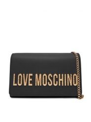 LOVE MOSCHINO Torebka JC4121PP0NKD000A Czarny. Czarne torebki klasyczne Love Moschino, bez wzorów, ze skóry, bez dodatków. Za 729.99 zł.