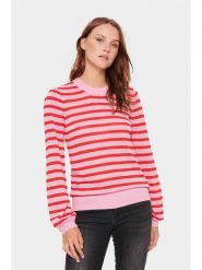 SAINT TROPEZ Sweter "Saint Tropez" w kolorze jasnoróżowym rozmiar: L. Różowe swetry Saint Tropez, l, bez wzorów, ze splotem, bez ramiączek. Za 131.74 zł.