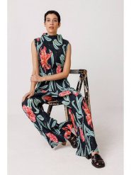 SKFK Top "Isua" w kolorze zielono-czarnym rozmiar: 38. Czarne topy SKFK, bez wzorów, bez kołnierzyka, bez ramiączek. Za 173.99 zł.