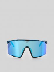4F Okulary przeciwsłoneczne z lustrzaną powłoką - niebieskie Uniwersalny. Niebieskie okulary przeciwsłoneczne 4f, bez wzorów, sportowe. Za 199.99 zł.