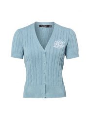 Lauren Ralph Lauren Kardigan Kobiety Bawełna niebieski, L. Niebieskie kardigany Lauren Ralph Lauren, l, bez wzorów, z bawełny. Za 599.95 zł.