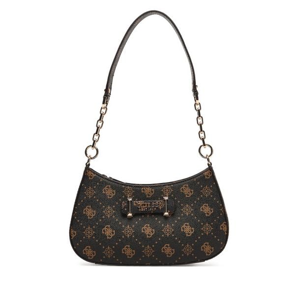 Torebka Guess. Brązowe torebki klasyczne Guess, z aplikacjami, bez dodatków. Za 449.99 zł.