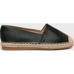 Answear - Espadryle Primavera. Czarne espadryle ANSWEAR, bez wzorów, z gumy, bez obcasa, bez zapięcia. W wyprzedaży za 59.90 zł.