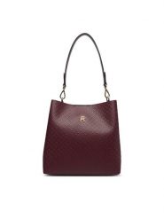 Tommy Hilfiger Torebka Th Icon Shoulder Bag Mono AW0AW19000 Bordowy. Czerwone torebki klasyczne TOMMY HILFIGER, bez wzorów, ze skóry, bez dodatków. Za 649.99 zł.