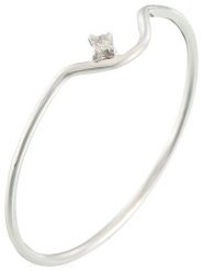 DIAMANTA Złoty pierścionek "Pudeur" z diamentem rozmiar: 60. Szare pierścionki DIAMANTA, z diamentem, złote. Za 587.99 zł.