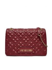 LOVE MOSCHINO Torebka JC4014PP1LLA0552 Bordowy. Czerwone torebki klasyczne Love Moschino, bez wzorów, ze skóry, bez dodatków. Za 819.99 zł.