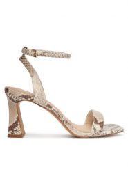 Aldo Sandały Austorai 14190558 Écru. Sandały Aldo, bez wzorów, ze skóry, bez obcasa, na słupku, bez zapięcia. Za 379.99 zł.