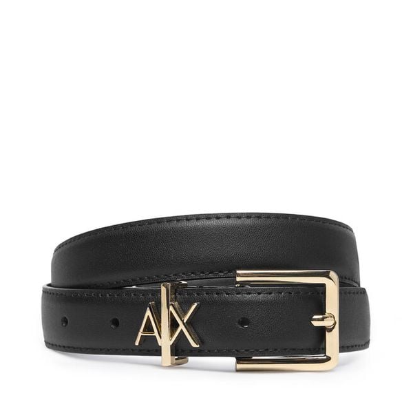 Pasek Armani Exchange. Czarne paski Armani Exchange, bez wzorów. Za 329.99 zł.
