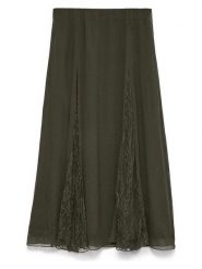 Vero Moda Spódnica w kolorze khaki rozmiar: XL. Brązowe spódnice Vero Moda, xl, bez wzorów, z koronki, midi. Za 149.95 zł.