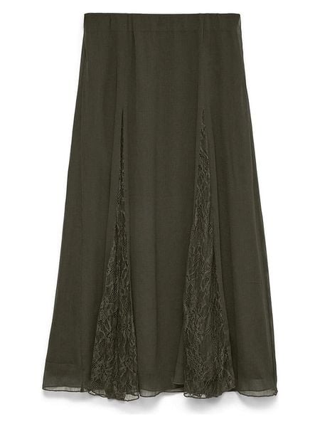 Vero Moda Spódnica w kolorze khaki rozmiar: XL. Brązowe spódnice Vero Moda, xl, bez wzorów, z koronki, midi. Za 149.95 zł.