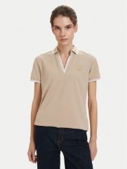 Beverly Hills Polo Club Polo P-SS26W-P0300 Beżowy Regular Fit. Brązowe koszulki polo Beverly Hills Polo Club, l, bez wzorów, z bawełny, bez kołnierzyka, bez ramiączek. Za 239.99 zł.