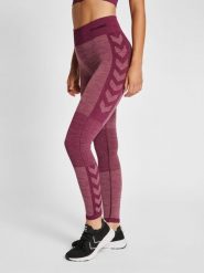 Damskie legginsy mid-rise Hummel Clea. Fioletowe legginsy Hummel, xs, bez wzorów, z dzianiny, z standardowym stanem. Za 194.00 zł.
