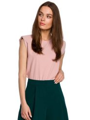 Stylove Bluzka w kolorze jasnoróżowym rozmiar: S. Różowe bluzki Stylove, s, bez wzorów, bez kołnierzyka, bez ramiączek. Za 57.47 zł.
