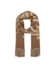 Tommy Hilfiger Szalik AW0AW19123 Beżowy ciemny. Brązowe rękawiczki TOMMY HILFIGER, bez wzorów, z wełny. Za 369.99 zł.