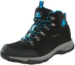 Damskie buty trekkingowe i turystyczne zamszowe. Niebieskie trekkingi GUGGEN MOUNTAIN, z materiału, trekkingowe. Za 408.61 zł.