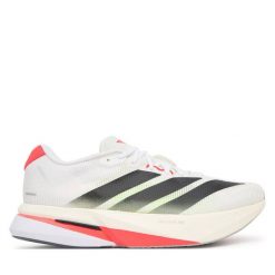 Buty do biegania adidas. Białe obuwie sportowe Adidas, bez zapięcia, do biegania. Za 589.99 zł.