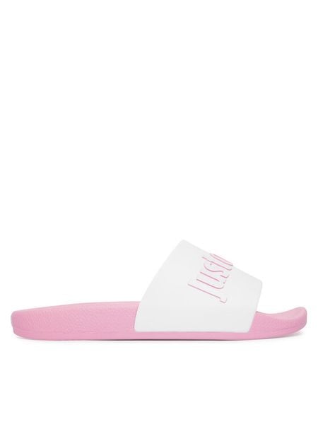 Just Cavalli Klapki 80RA3SZ1 ZSE50 Różowy. Czerwone klapki Just Cavalli, bez wzorów, z syntetyku, bez obcasa. Za 182.99 zł.