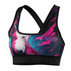 Stanik sportowy fitness siłownia MMA EXTREME HOBBY VIVID BULLTERRIER. Czarne bielizna sportowa EXTREME HOBBY, xs, bez wzorów, z elastanu. Za 129.00 zł.