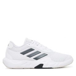Buty na siłownię adidas. Białe obuwie sportowe Adidas, bez zapięcia, na fitness i siłownię. Za 299.99 zł.