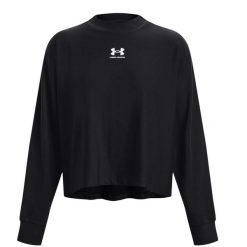 Bluza treningowa damska Under Armour 1376995001. Czarne bluzy Under Armour, m, bez wzorów, z materiału, bez kaptura. Za 349.00 zł.