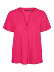 Vero Moda Bluzka w kolorze różowym rozmiar: XS. Różowe bluzki Vero Moda, xs, bez wzorów, bez kołnierzyka, bez ramiączek. Za 37.30 zł.