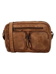 HIDE & STITCHES Skórzana torebka w kolorze jasnobrązowym - 27 x 20 x 6 cm rozmiar: onesize. Brązowe torby na ramię HIDE & STITCHES, bez wzorów, z materiału, na ramię, bez dodatków. Za 217.99 zł.