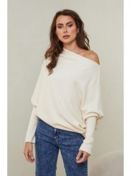 Joséfine Sweter "Isaszeg" w kolorze kremowym rozmiar: XL. Brązowe swetry Joséfine, xl, bez wzorów, z kaszmiru, bez ramiączek. Za 149.66 zł.