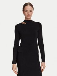 Marciano Guess Sweter G6YR07 Z1060 Czarny Slim Fit. Czarne swetry Marciano Guess, s, z aplikacjami, z wiskozy, bez ramiączek. Za 589.99 zł.