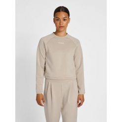 Damska krótka bluza Hummel MT Kalu. Szare bluzy Hummel, bez wzorów, bez kaptura. W wyprzedaży za 193.50 zł.