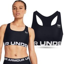 Stanik sportowy damski treningowy Under Armour biustonosz sportowy. Czarne bielizna sportowa Under Armour, xl, bez wzorów. Za 113.00 zł.